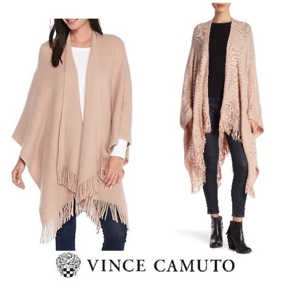 Vince Camuto Sweaters - New w Tag Blush Boho Shawl Poncho